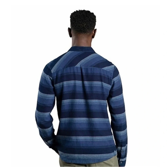 Toad & Co Men’s Indigo Flannel L/S Shirt NWT - Picture 2 of 11